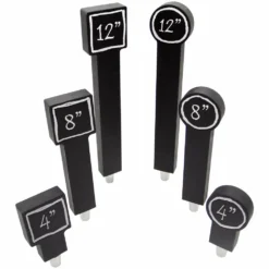 Chalkboard Wooden Tap Handles - 2 Styles In 3 Sizes