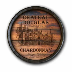 Custom Wood Barrel Top Sign – Chateau Design