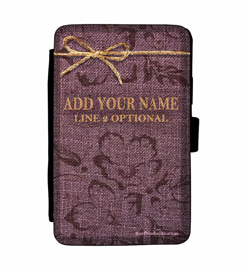 ADD YOUR NAME Guest Check Pad Holder - Burlap 5 ADD YOUR NAME Guest Check Pad Holder - Burlap - Image 3