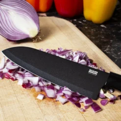 Chef’s Knife COLORI® - Black -Endurance Sales chef knife black scene2