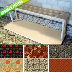 CHOOSE YOUR PATTERN - Counter Caddies™ - 24 INCH STRAIGHT UNIT W/ K-Cup Holes