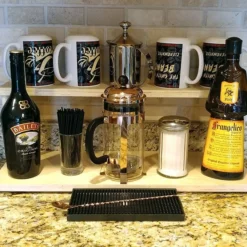 Counter Caddies™ - NATURAL - 24" STRAIGHT Shelf - Barista Theme 7 Counter Caddies™ - NATURAL - 24" STRAIGHT Shelf - Barista Theme -Endurance Sales coffee 24in natural web 2