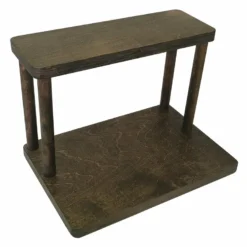 Counter Caddies™ - Walnut-Stained Straight Shelf - Barista - 12" Length