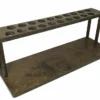 Counter Caddies™ - Walnut-Stained Straight Shelf - W/ K-Cup Holes - 24" Length -Endurance Sales coffee stained 24 holes web2
