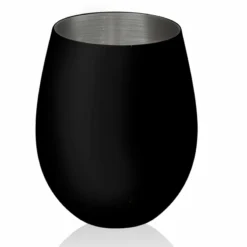 Stemless Stainless Steel Wine Glass - Matte Black - 17 Oz. -Endurance Sales colton stmls blk2