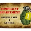 Complaint Department Wood Bar Sign Tavern-Shaped -Endurance Sales complaint department tavern bar sign