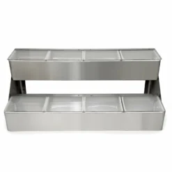 BarConic® Stainless Steel Double Decker Condiment Holder
