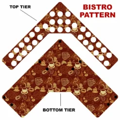 CHOOSE YOUR PATTERN - Counter Caddies™ - Corner Unit W/ K-Cup Holes -Endurance Sales corner caddy k pattern design bistro