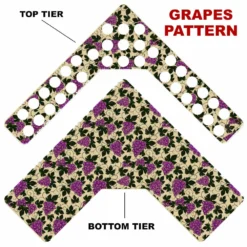 CHOOSE YOUR PATTERN - Counter Caddies™ - Corner Unit W/ K-Cup Holes -Endurance Sales corner caddy k pattern design grapes