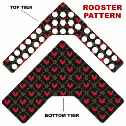 CHOOSE YOUR PATTERN - Counter Caddies™ - Corner Unit W/ K-Cup Holes -Endurance Sales corner caddy k pattern design rooster