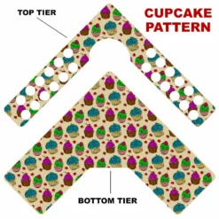 CHOOSE YOUR PATTERN - Counter Caddies™ - Corner Unit W/ K-Cup Holes And Trash Can Inset -Endurance Sales corner caddy kt pattern design cupcakes