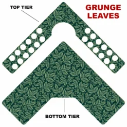 CHOOSE YOUR PATTERN - Counter Caddies™ - Corner Unit W/ K-Cup Holes And Trash Can Inset -Endurance Sales corner caddy kt pattern design grng leaves