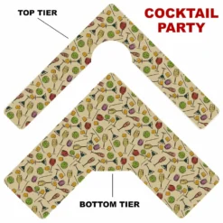 CHOOSE YOUR PATTERN - Counter Caddies™ - Corner Unit W/ Trash Can Inset -Endurance Sales corner caddy t pattern design cocktail party