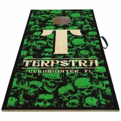 CUSTOMIZABLE Cornhole Game Boards - SKULLS - Color Options - 22" X 44" -Endurance Sales cornhole web skulls1