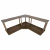 Counter Caddies™ - Walnut-Stained Corner Shelf - Barista Style - Available In Black And Natural Wood -Endurance Sales counter caddies corner barista stained empty whiteBG 1000x1000 a0b66a9b c92d 491d 9d2a e77406e19bdc