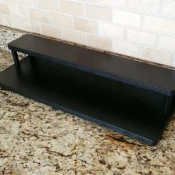 Counter Caddies™ - Black Straight Shelf - Liquor/Wine Bottle Display - 24" Length