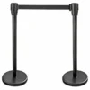 BarConic® 36" Stanchion With 6 1/2" Retractable Belt - Set Of 2 -Endurance Sales css 36fbk 1