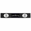 Custom Rubber Bar Mat With 3 Imprint Areas - 22.3"L X 3.4"W -Endurance Sales custom bar mat 3I DS LOGO WEB1