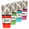 ADD YOUR NAME - Cocktail Shaker Tin - 28 Oz Weighted - Damask -Endurance Sales custom damask cocktail shaker all name up main