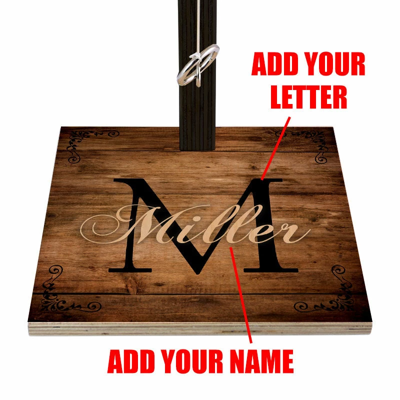 CUSTOMIZABLE Large Tabletop Ring Toss Game - Name And Letter Monogram 4 CUSTOMIZABLE Large Tabletop Ring Toss Game - Name And Letter Monogram - Image 2