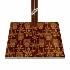 Large Tabletop Ring Toss Game - Tiki Wood -Endurance Sales custom ring toss game stained tiki 3
