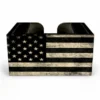Wooden Bar Caddy - Black American Flag -Endurance Sales custom wood caddy black american flag web front 398x398 87cb100a 0ce6 4371 9b6a 2d205110fbe8