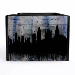 Wooden Bar Caddy - City Scene -Endurance Sales custom wood caddy city web side