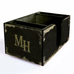 Customizable Wooden Bar Caddy - Classic Cocktails -Endurance Sales custom wood caddy cocktails web corner