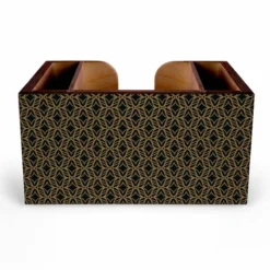 Wooden Bar Caddy - Elegant Vintage