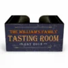 Customizable Wooden Bar Caddy - Tasting Room -Endurance Sales custom wood caddy tasting web front