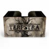 Customizable Wooden Bar Caddy - Rustic Tree -Endurance Sales custom wood caddy tree web front