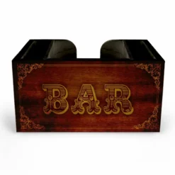 Wooden Bar Caddy - Vintage Bar