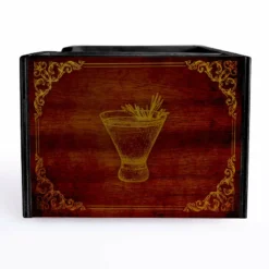 Wooden Bar Caddy - Vintage Bar -Endurance Sales custom wood caddy vintage bar side