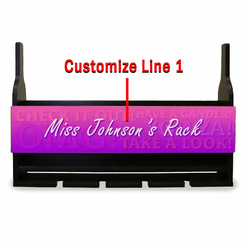 CUSTOMIZABLE Wall Mounted Wine Bottle & Glass Hanging Shelf W/ Fun Pink Plaque 7 CUSTOMIZABLE Wall Mounted Wine Bottle & Glass Hanging Shelf W/ Fun Pink Plaque - Image 5