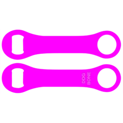 Kolorcoat™ Dog Bone Bottle Opener - Neon Pink