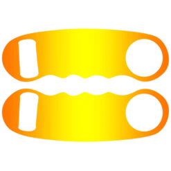 Kolorcoat™ Knuckle Popper Opener - Orange To Yellow To Orange