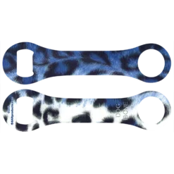 Kolorcoat™ Dog Bone Bottle Opener - Blue Leopard