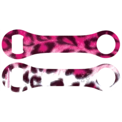 Kolorcoat™ Dog Bone Bottle Opener - Pink Leopard