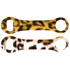 Kolorcoat™ Dog Bone Bottle Opener - Yellow Leopard