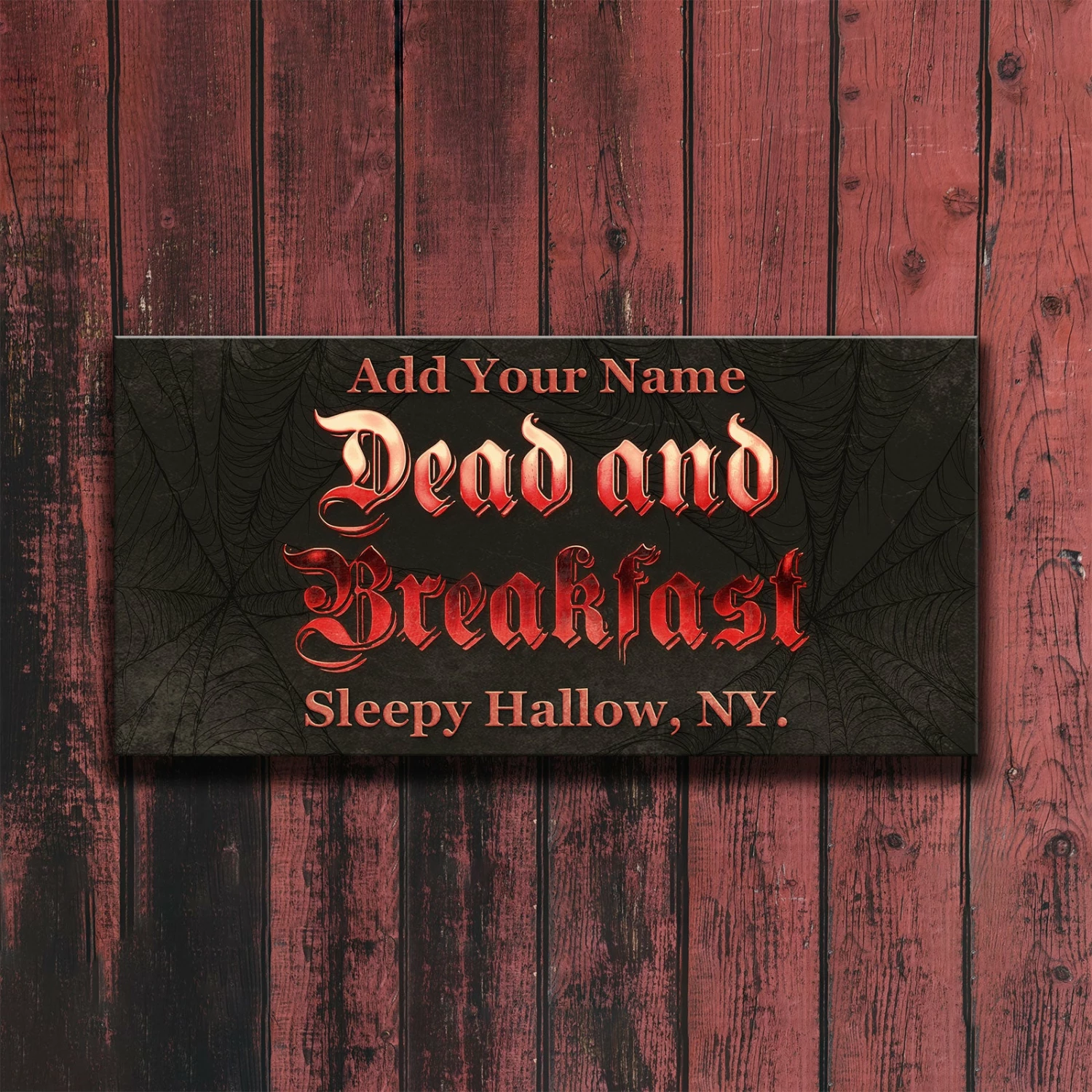 Customizable Large Vintage Wooden Bar Sign - Dead And Breakfast - 11 3/4" X 23 3/4" 4 Customizable Large Vintage Wooden Bar Sign - Dead And Breakfast - 11 3/4" X 23 3/4" - Image 2