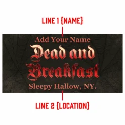 Customizable Large Vintage Wooden Bar Sign - Dead And Breakfast - 11 3/4" X 23 3/4" 7 Customizable Large Vintage Wooden Bar Sign - Dead And Breakfast - 11 3/4" X 23 3/4" -Endurance Sales dead and breakfast wood sign web 3