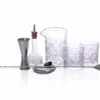 BarConic® Diamond Bar Kit W/13oz Mixing Glass Set -Endurance Sales diamond pattern mixing glass bar set 12oz 1