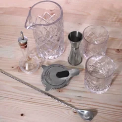 BarConic® Diamond Bar Kit W/22oz Mixing Glass Set -Endurance Sales diamond pattern mixing glass set bar products 22 oz size 4