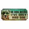 Wood Plaque Kolorcoat™ Bar Sign - In Dog Beers -Endurance Sales dog beers wood sign1