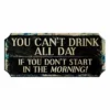 Wood Plaque Kolorcoat™ Bar Sign - Drink All Day -Endurance Sales drink all day wood1