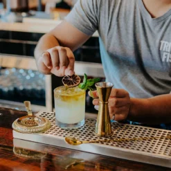 BarConic® Stainless Steel Drip Tray - Holes - 16" X 6" -Endurance Sales drip tray garnish wheel