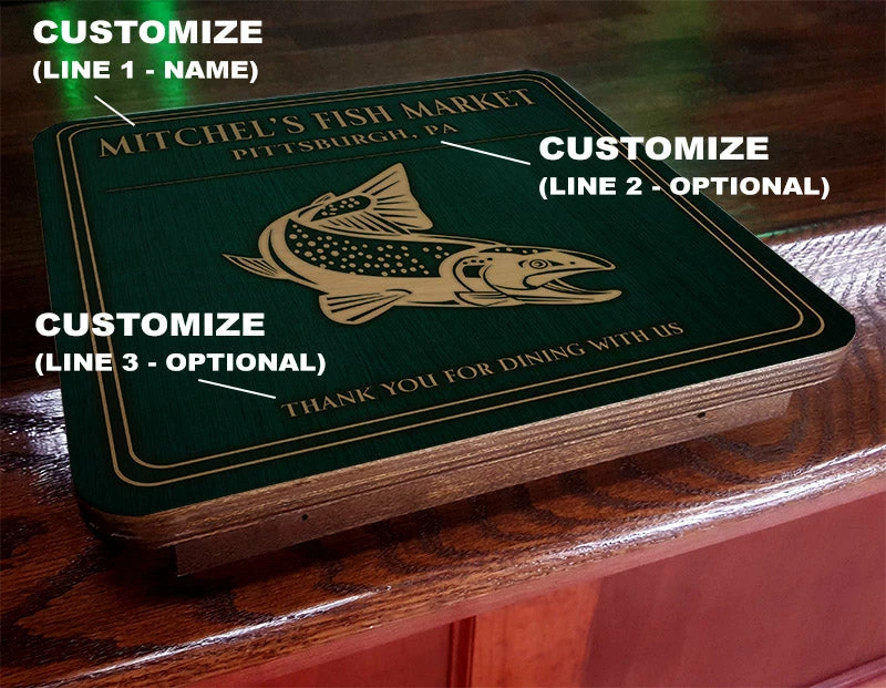 Drunk Bunk™ - Bar Top Dining Platform - CUSTOMIZABLE - Seafood Design 4 Drunk Bunk™ - Bar Top Dining Platform - CUSTOMIZABLE - Seafood Design - Image 2