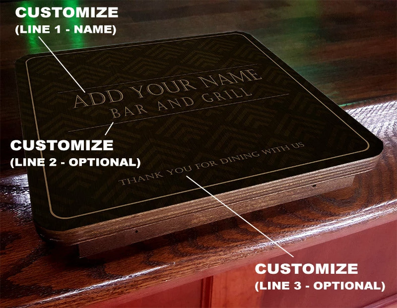 Drunk Bunk™ - Bar Top Dining Platform - CUSTOMIZABLE - Elegant Pattern Design 4 Drunk Bunk™ - Bar Top Dining Platform - CUSTOMIZABLE - Elegant Pattern Design - Image 2