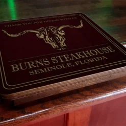 Drunk Bunk™ - Bar Top Dining Platform - CUSTOMIZABLE - Steakhouse Design