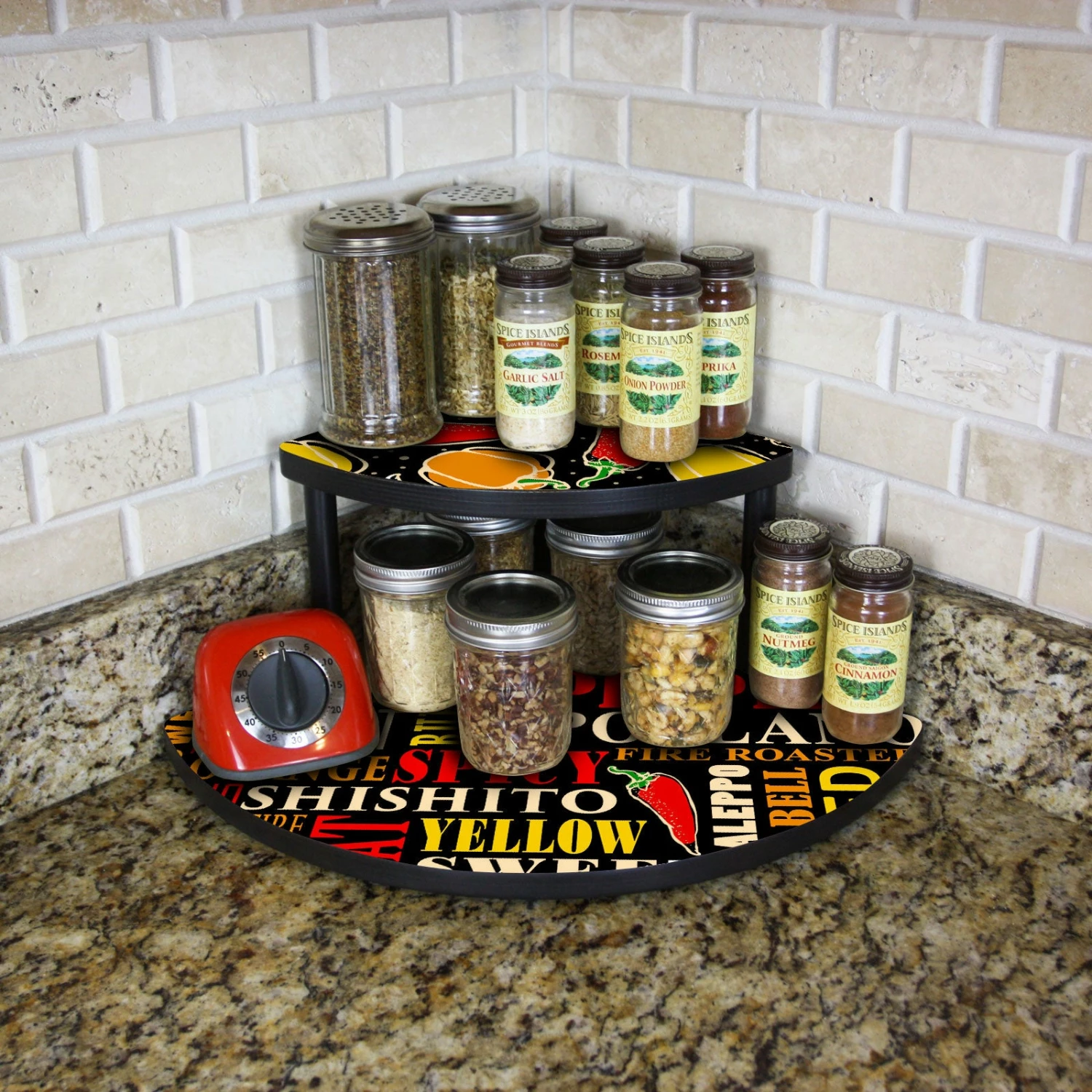 Counter Caddies™ - "PEPPER" Themed - 7" Height 4 Counter Caddies™ - "PEPPER" Themed - 7" Height - Image 2